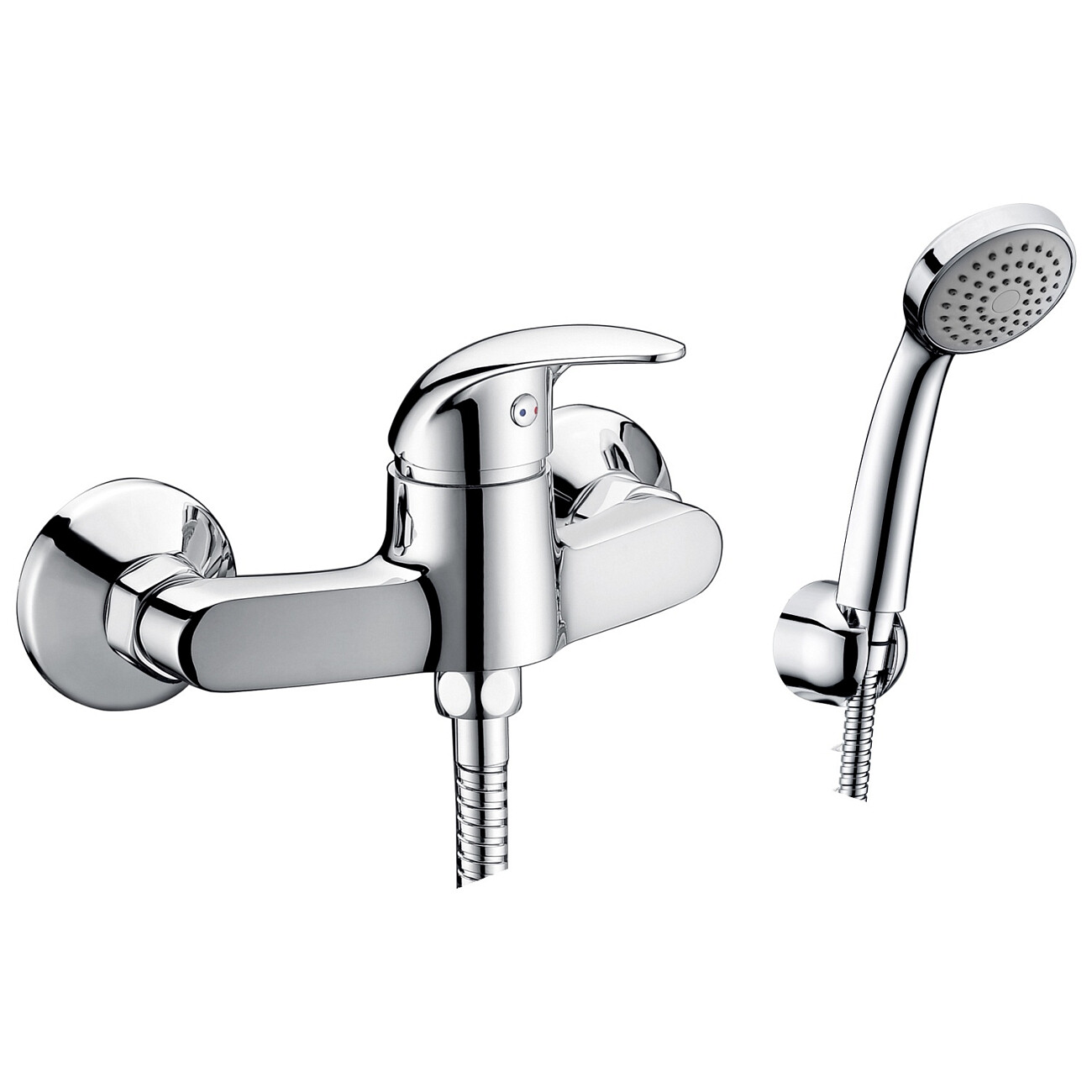 Душевой гарнитур со смесителем и держателем из латуни хром Wasserkraft 2602 - изображение 2