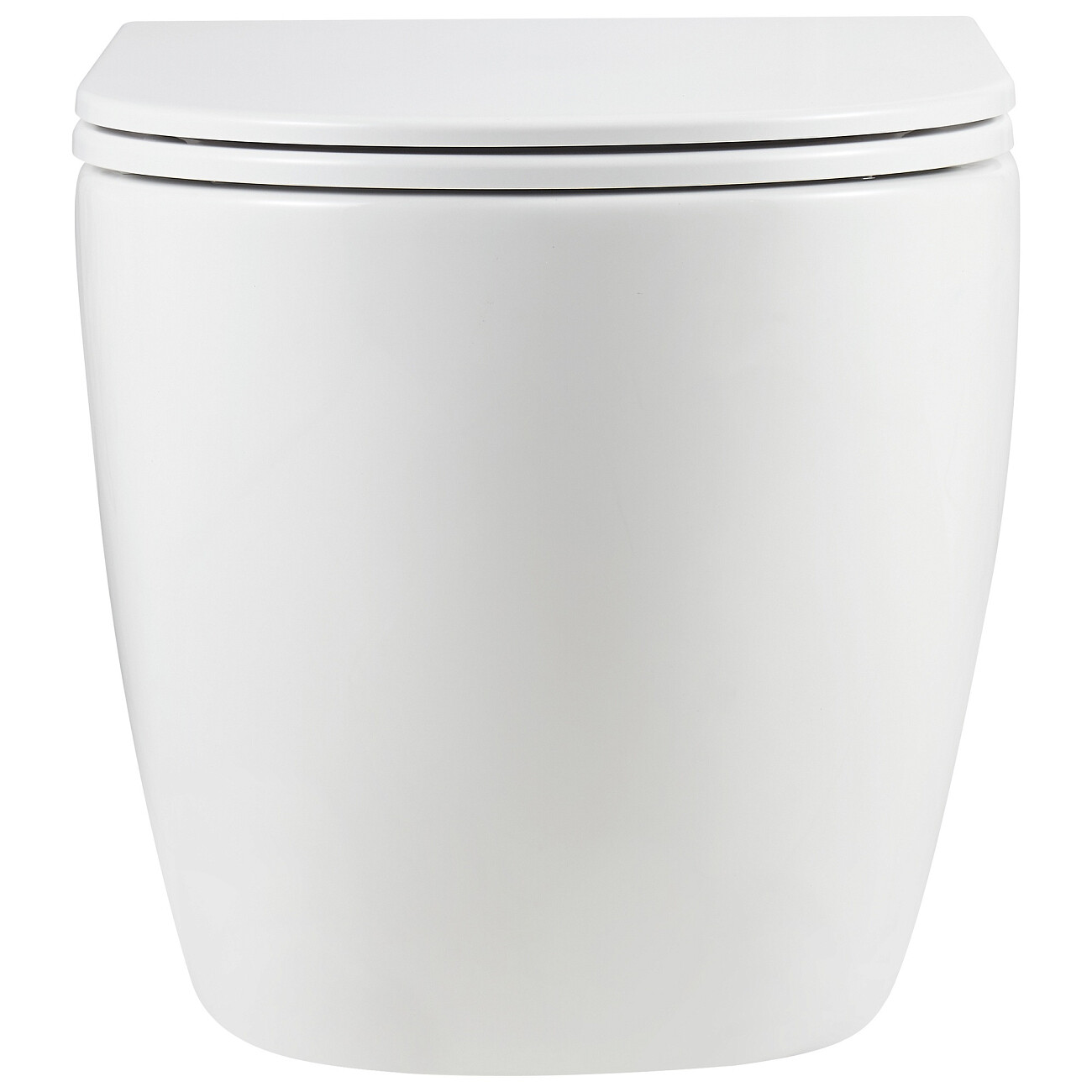 Унитаз подвесной безободковый с сиденьем микролифт белый Point "Сатурн" PN41901 - изображение 4