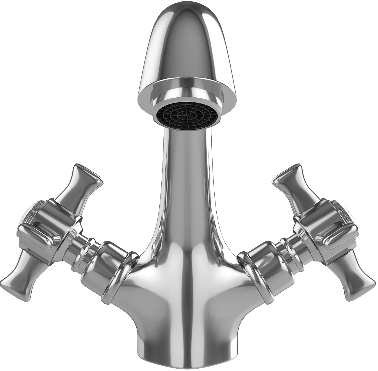 Смеситель для раковины двухвентильный хром Diwo "Самара" SA-02cr - изображение 8