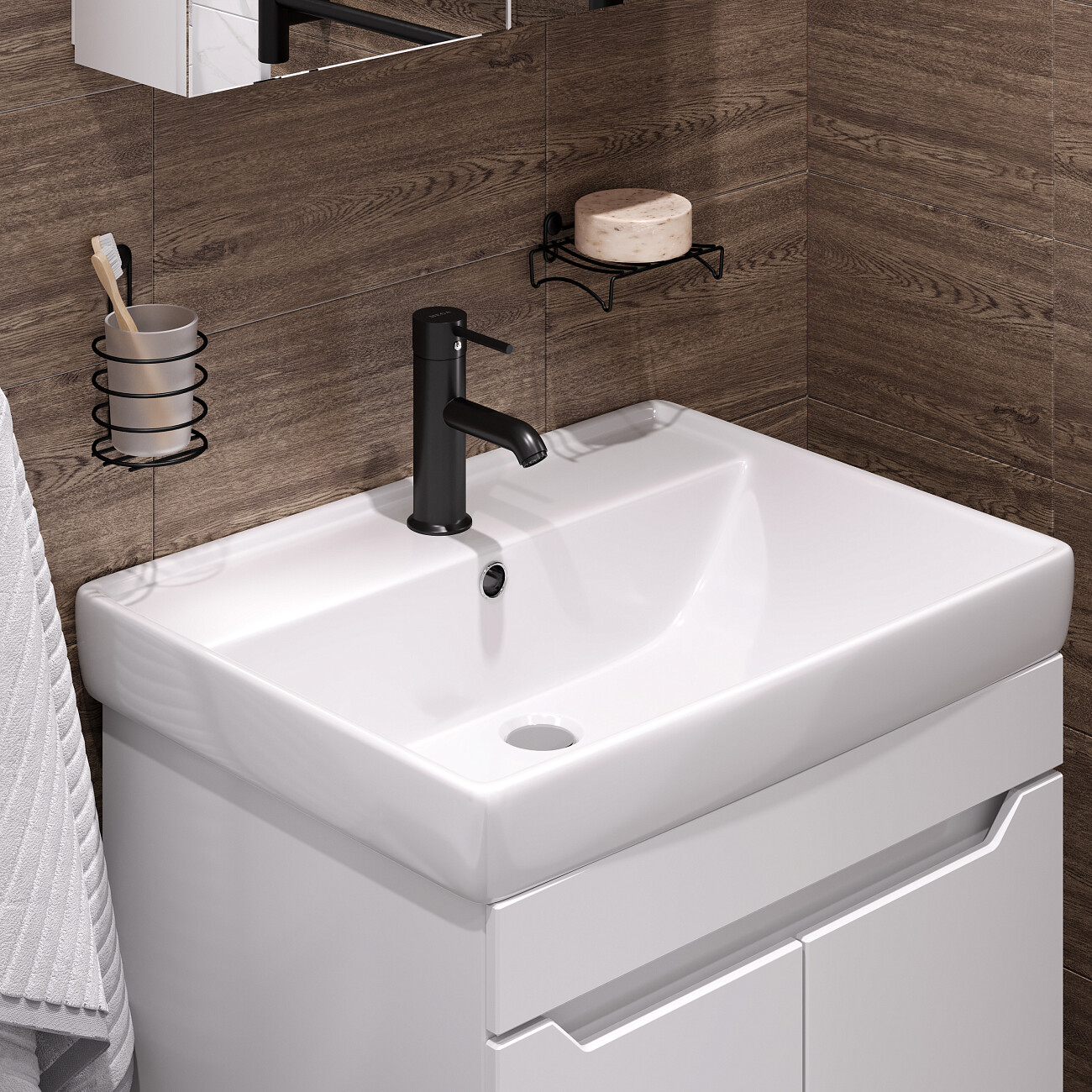 Смеситель для раковины черный Mega Didim MG-CM100-B - изображение 5