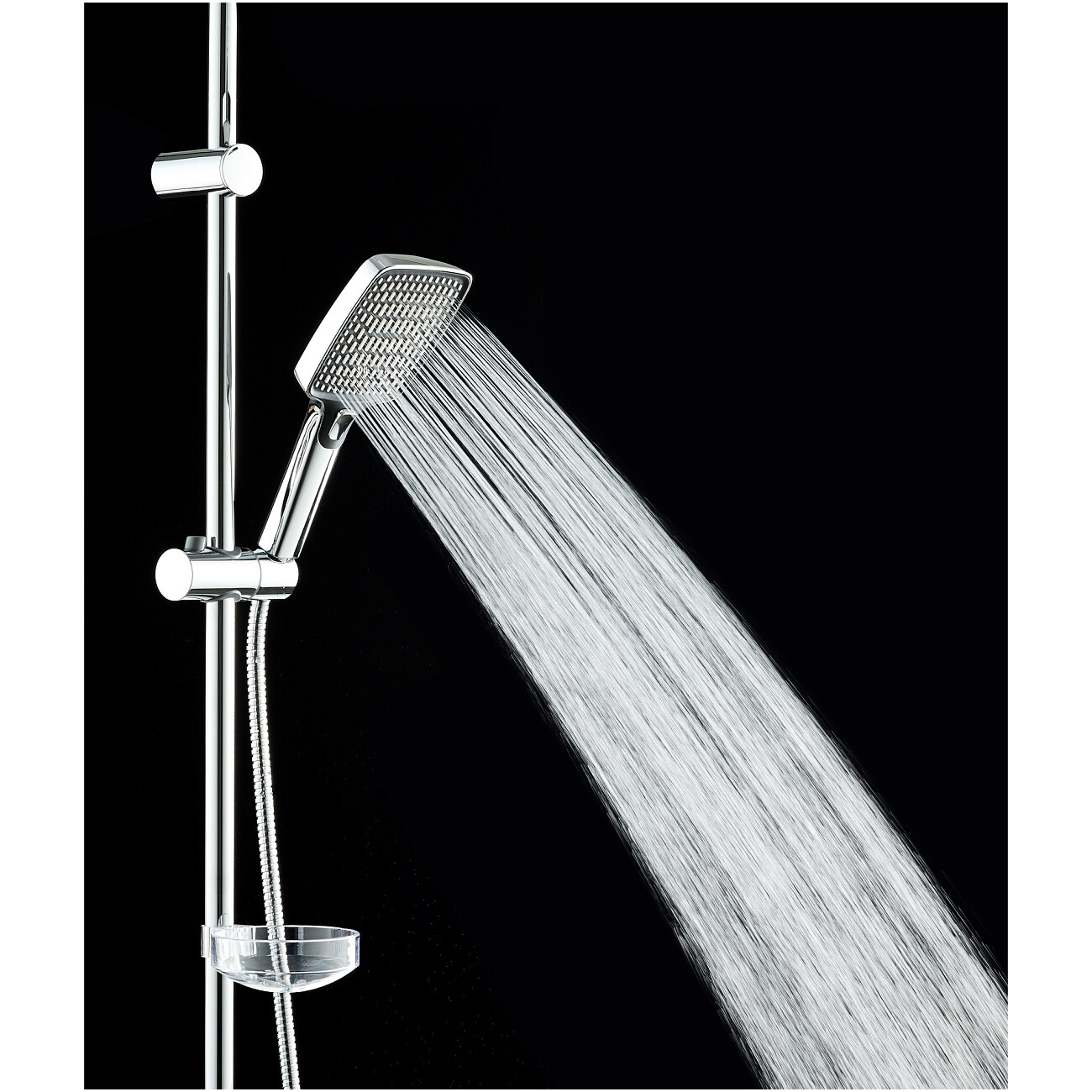 Душевая стойка с верхним душем хром Stworki "Хадстен" S17180CR - изображение 9