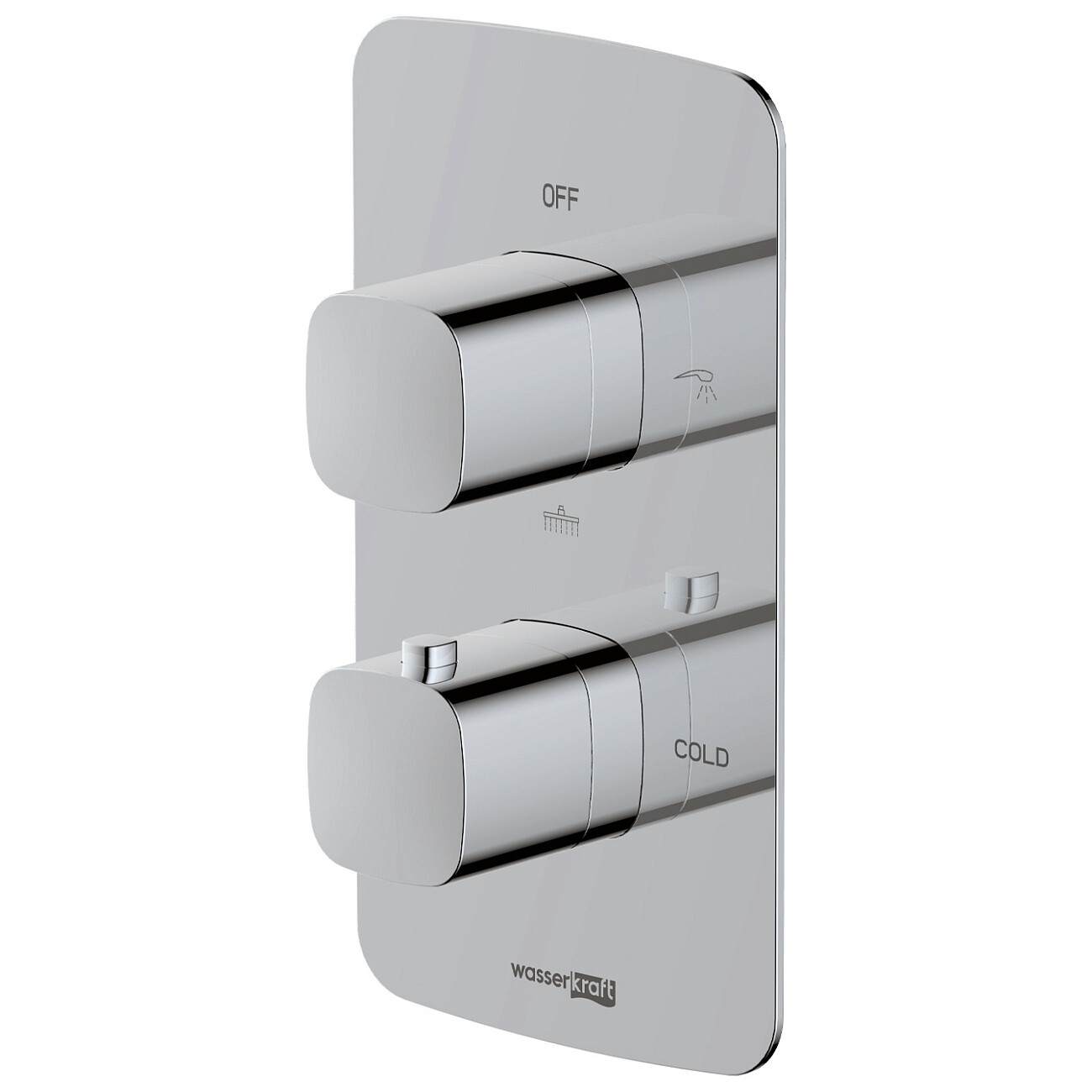 Смеситель для ванны и душа термостатический хром Wasserkraft 8644 Thermo - изображение 7
