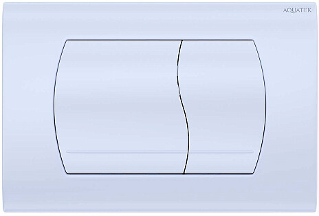 Панель смыва для унитаза пластиковая белая Aquatek KDI-0000046