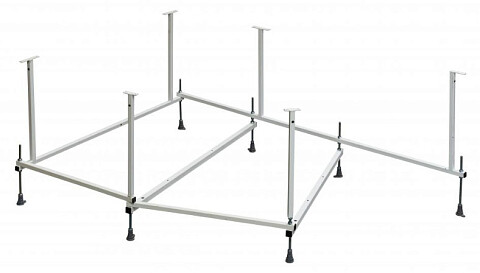 Каркас для ассиметричной ванны стальной 170x115 см хром Roca Luna 24F185000