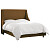 Кровать двуспальная 180х200 серо-коричневая Davis Wingback