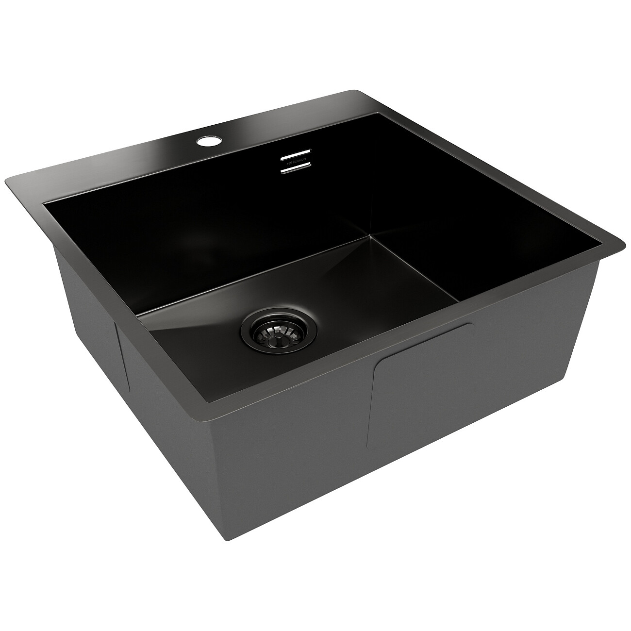 Кухонная мойка из нержавеющей стали 50х50 см оружейная сталь Reflexion Iseo RX2250BL - изображение 4