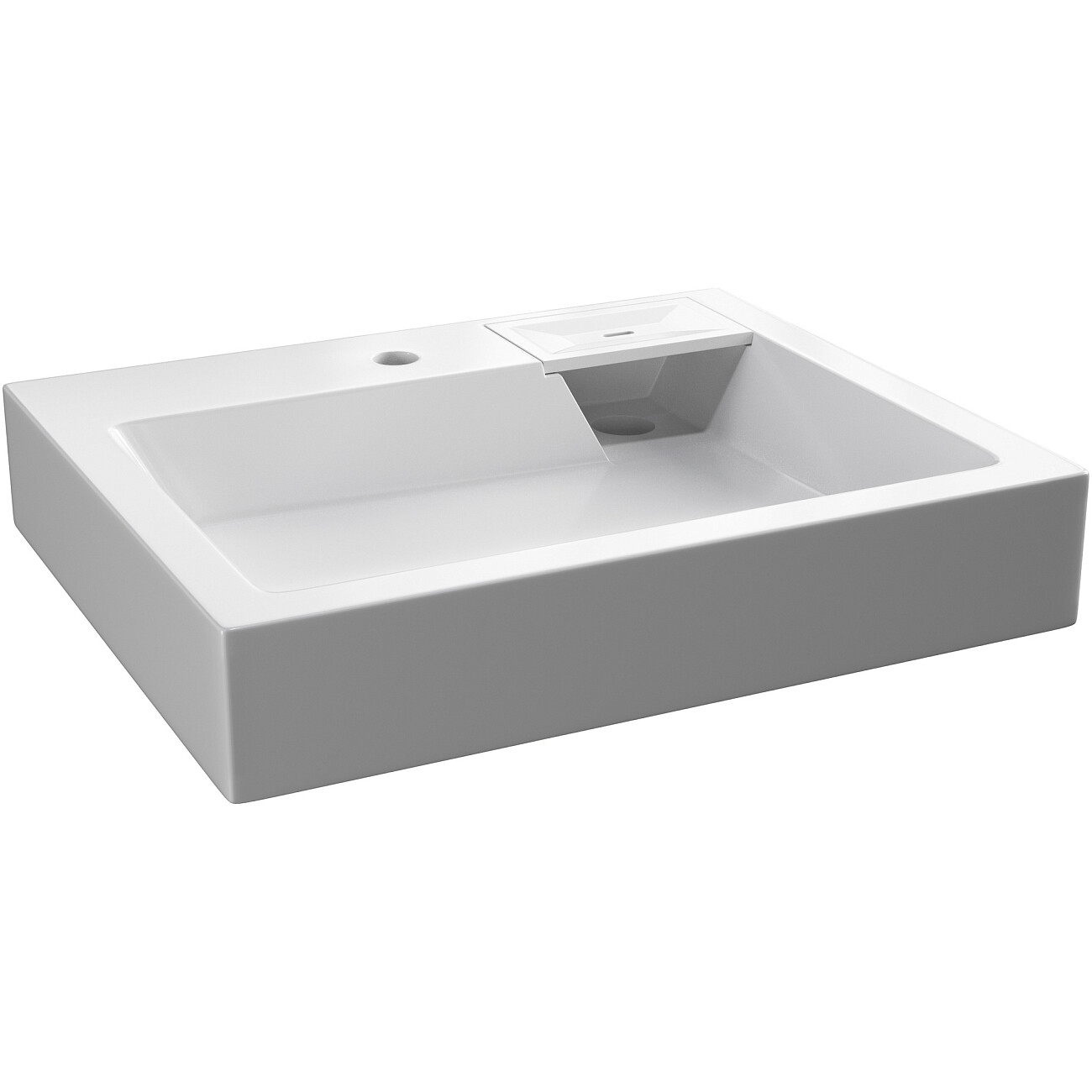 Раковина на стиральную машину 60х50 см белая Diwo "Углич" RnDUZ-60 - изображение 8