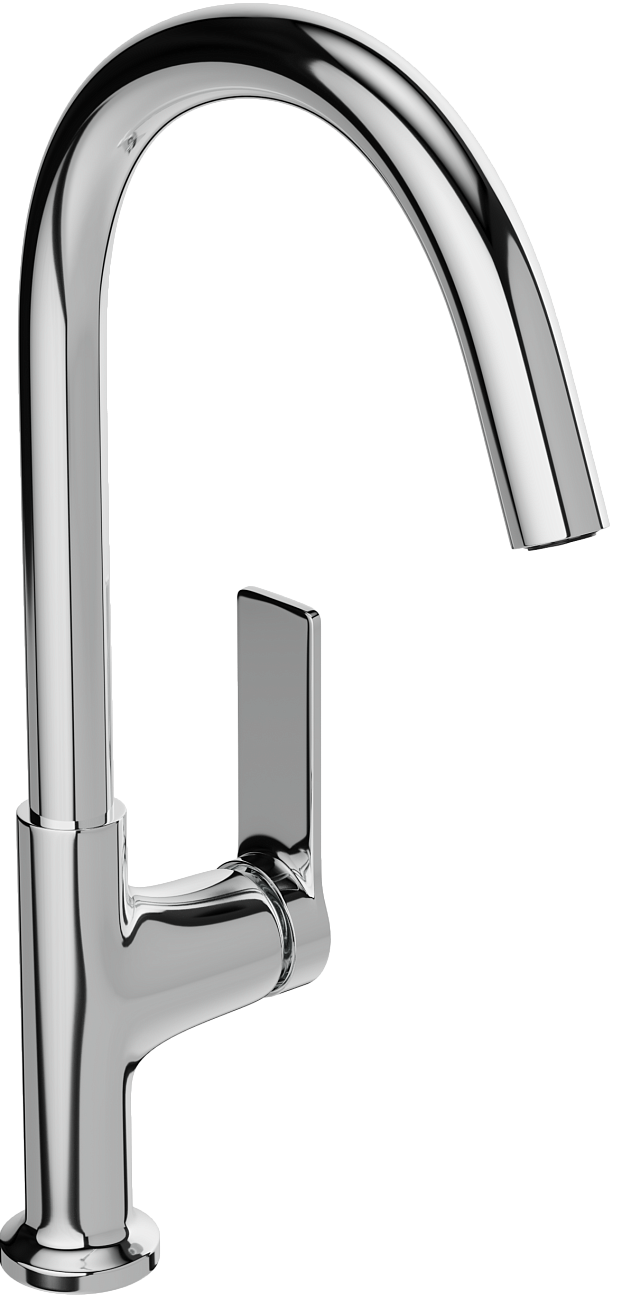 Мойка кухонная антрацит Domaci "Сиена" 54100-112 со смесителем Stworki HDA4228XH2 - изображение 4