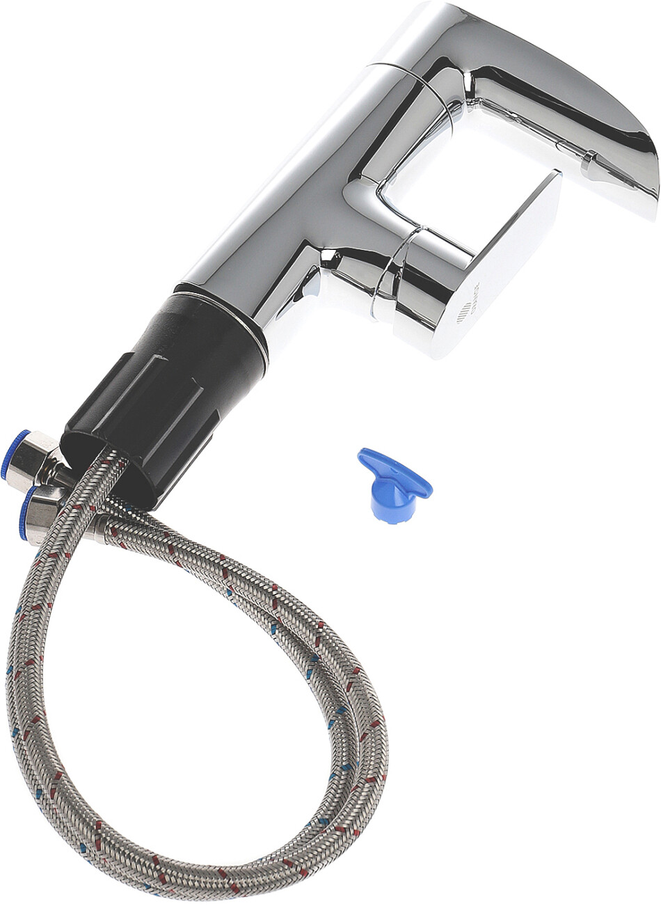 Смеситель для раковины однорычажный хром Diwo "Дмитров" DM-01cr - изображение 9