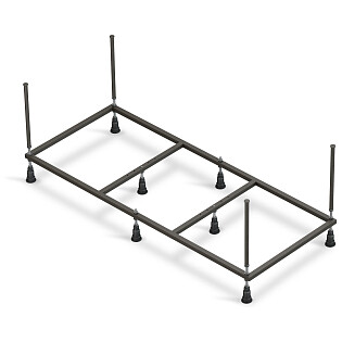 Рама для ванны стальная 170 см черная Cersanit Nike K-RW-NIKE*170n