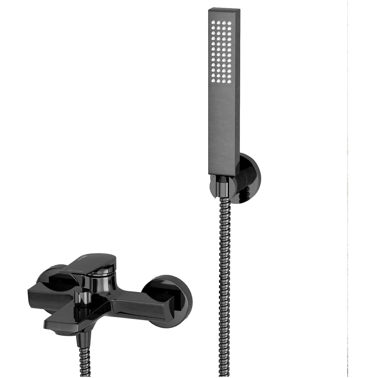 Душевой комплект с лейкой и коротким изливом оружейная сталь Wasserkraft Wiese 8401 - изображение 8
