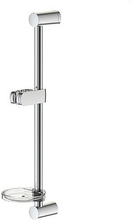 Штанга для душа с мыльницей и держателем 61 см хром Vidima Fresh L BA219AA
