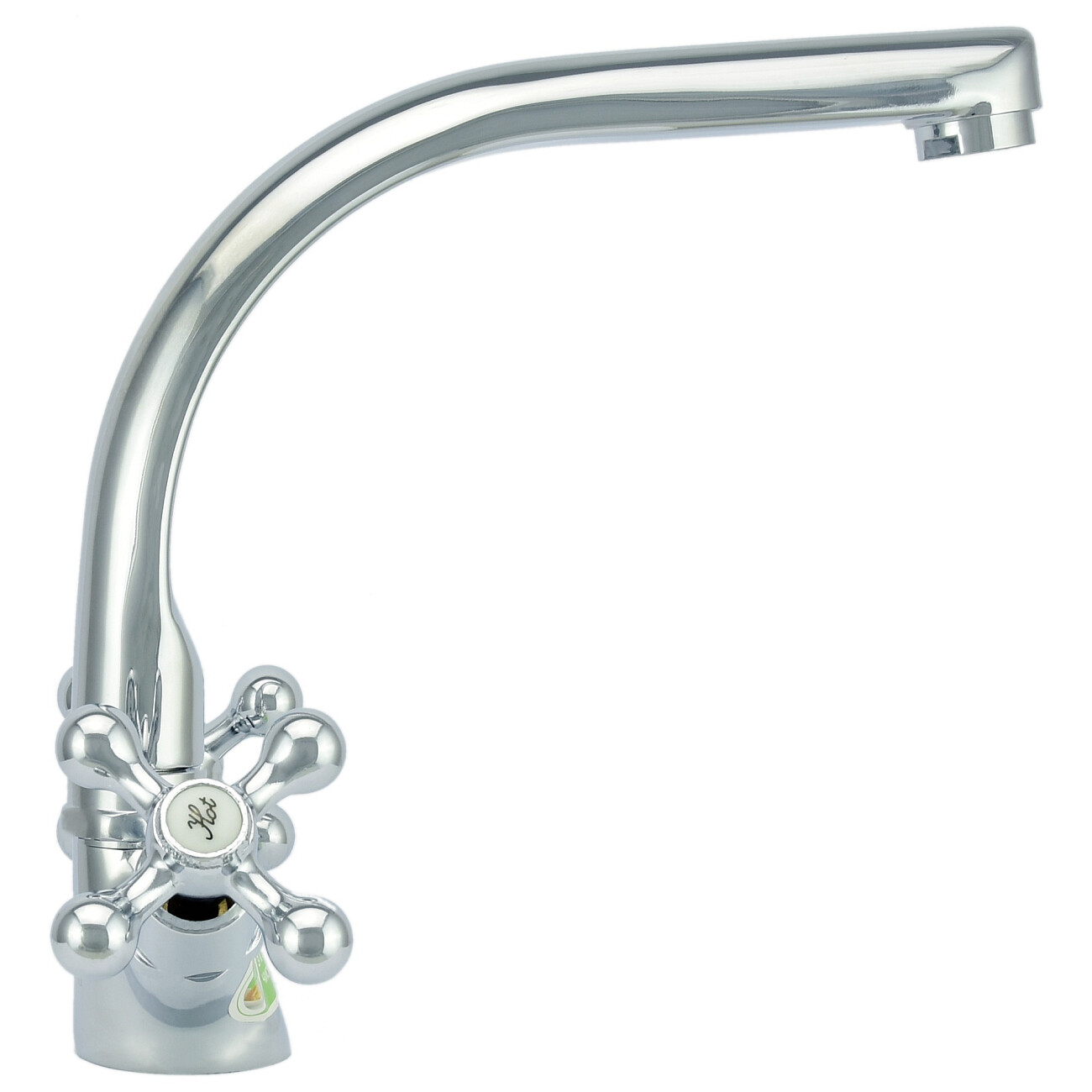 Смеситель для кухни двухвентильный хром Juguni Aquarius 0402.444 - изображение 3