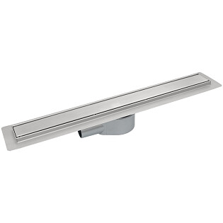 Душевой лоток с двухсторонней щелевой решеткой 80 см хром Ck Drain AQPP01-80 Inoks