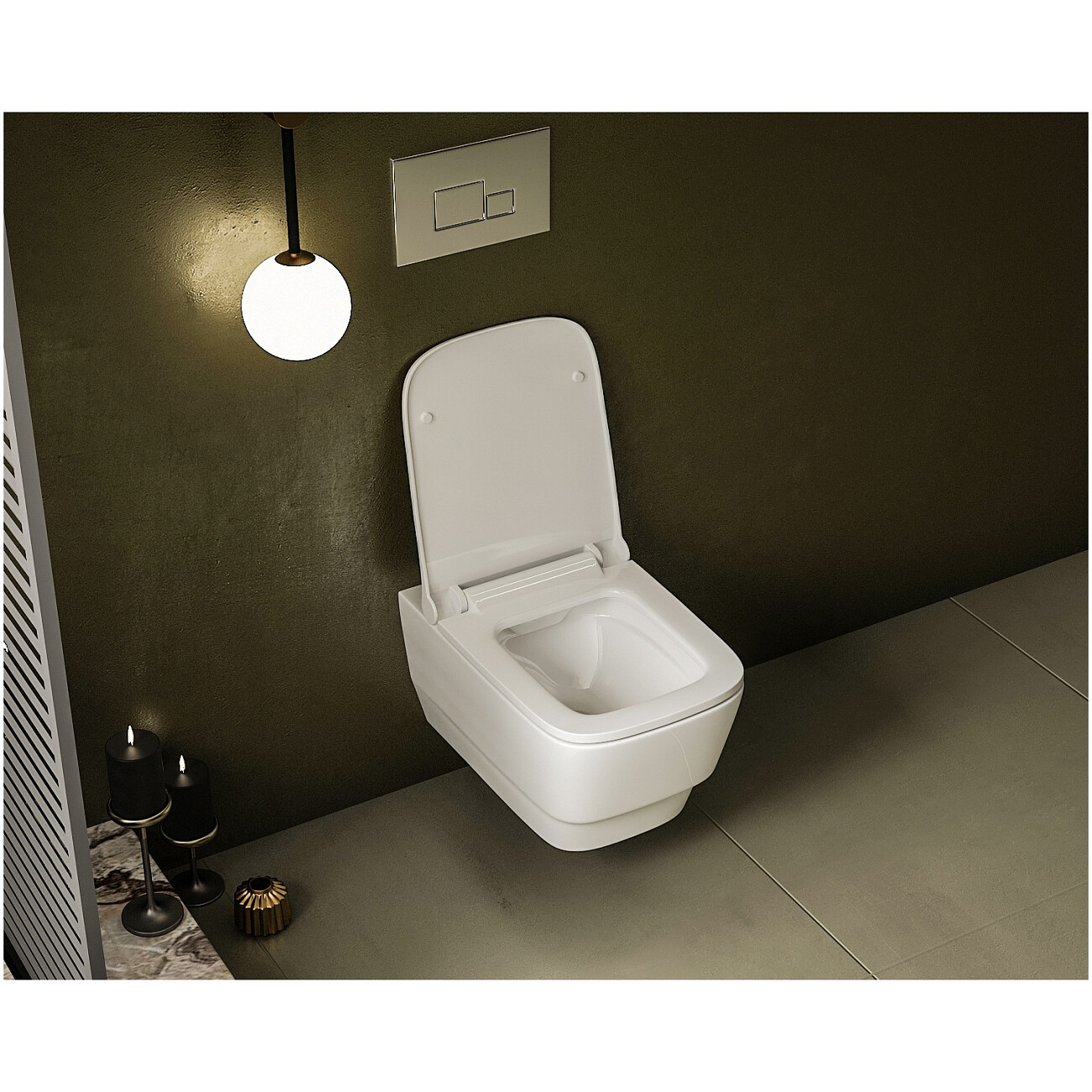 Унитаз подвесной безободковый белый Dreja Enzo 88.0001 - изображение 5