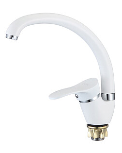 Смеситель для кухни однорычажный белый D-Lin D150405-C