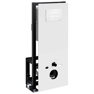 Инсталляция для подвесного унитаза с кнопкой смыва белая Glan 66TLT.010.ME.WH.WH03