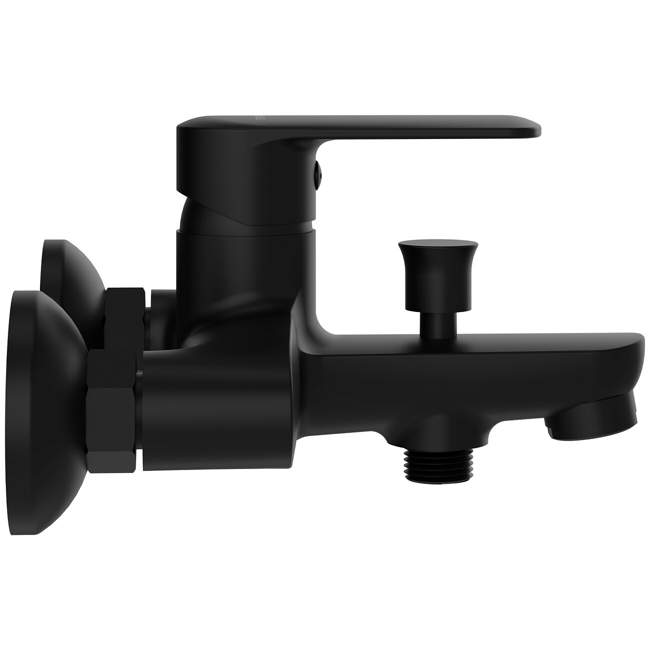 Смеситель для ванны с душем настенный черный Stworki "Хадстен" S17100BK - изображение 7