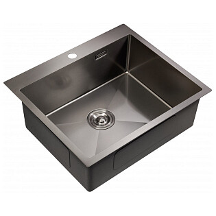 Мойка кухонная вороненая сталь Milacio Denia 59 Steel MC.77499