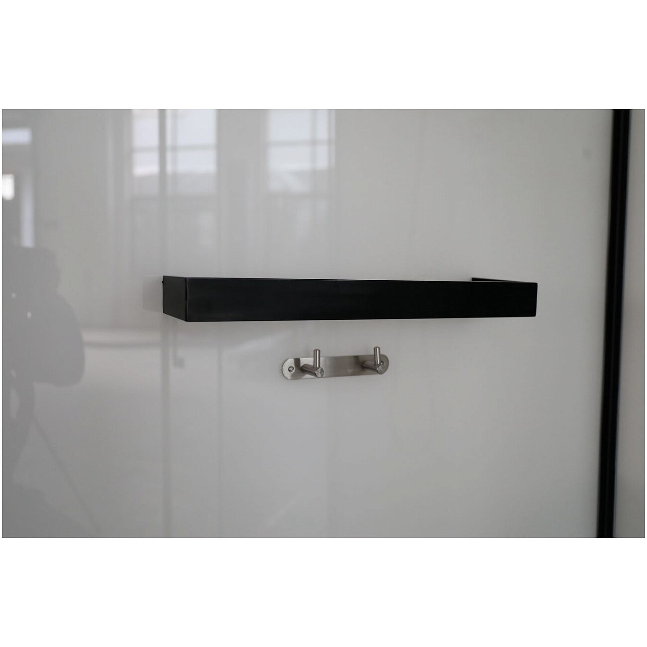 Душевая кабина четверть круга с низким поддоном 90х90 см черная, белая Cerutti SPA Viva 91B - изображение 9