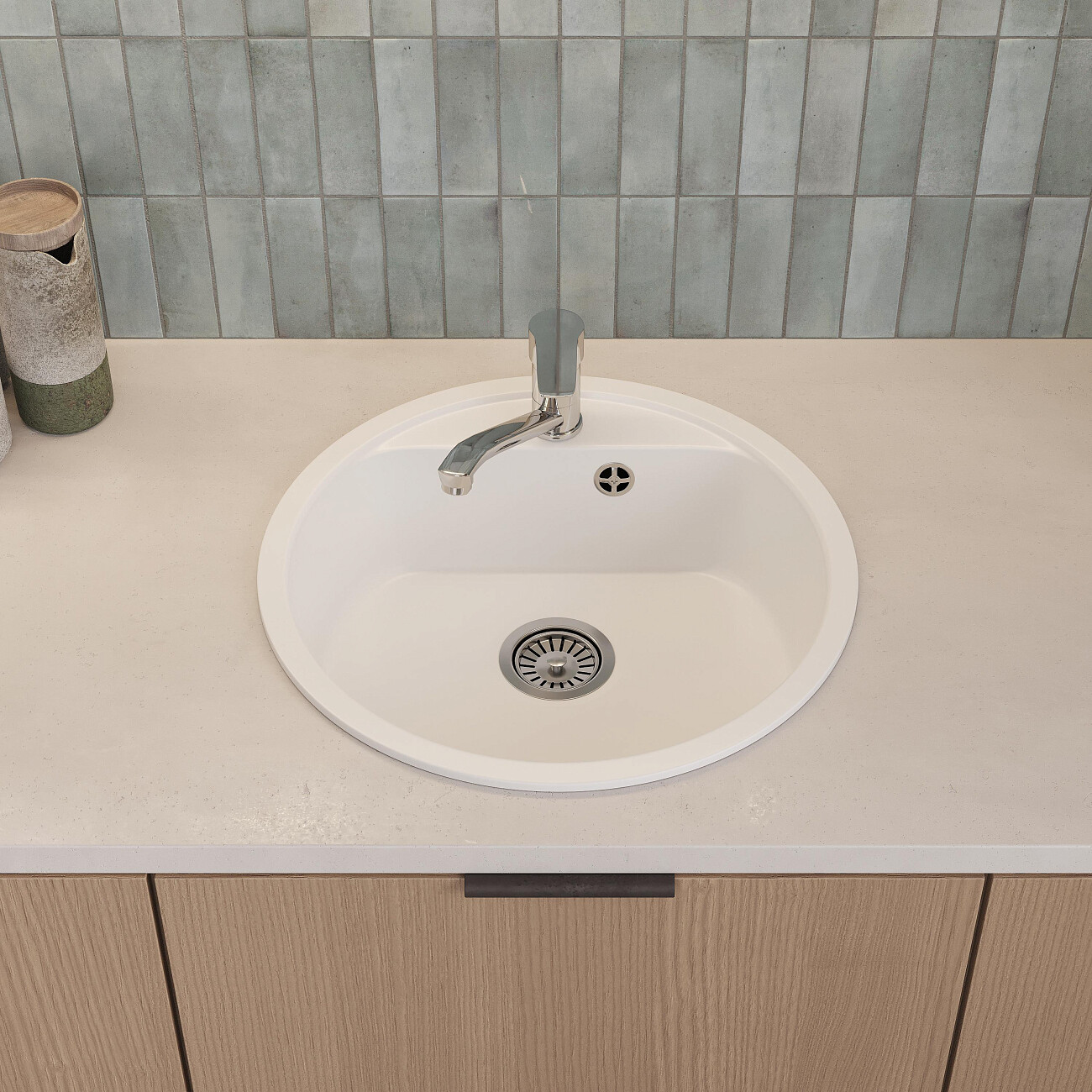 Смеситель для кухни латунный с вращающимся изливом хром Domaci "Равенна" D15-000cr - изображение 8