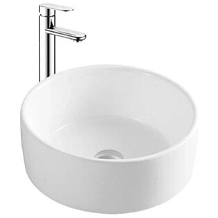 Раковина-чаша круглая фарфоровая 40 см белая Aquatek AQ5118-00