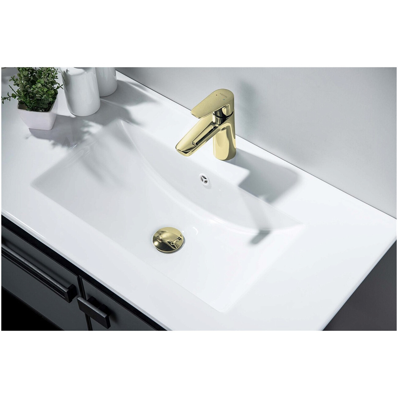 Донный клапан для раковины клик-клак полированное золото Aquatek AQ6002PG - изображение 2