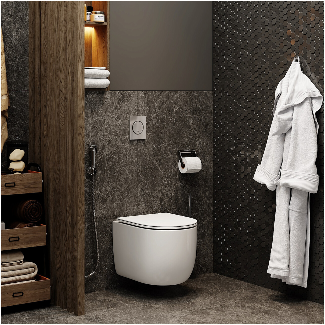 Унитаз подвесной безободковый белый Cerutti SPA Oglio Aria CT8909 - изображение 3