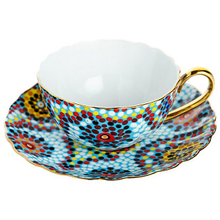 Чайная пара Мозаика Голубая