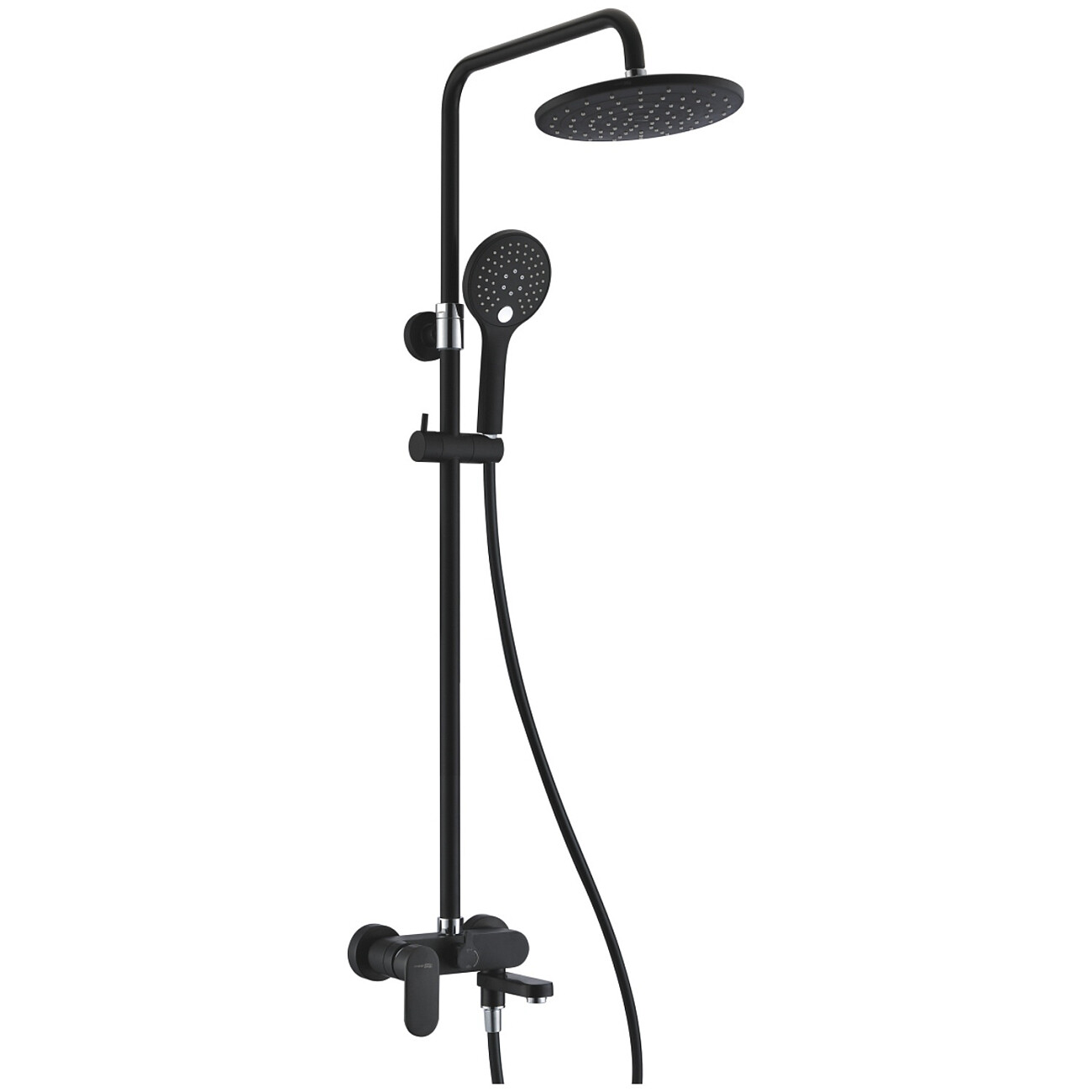 Душевая система со смесителем из латуни черная Wasserkraft A17401 - изображение 4