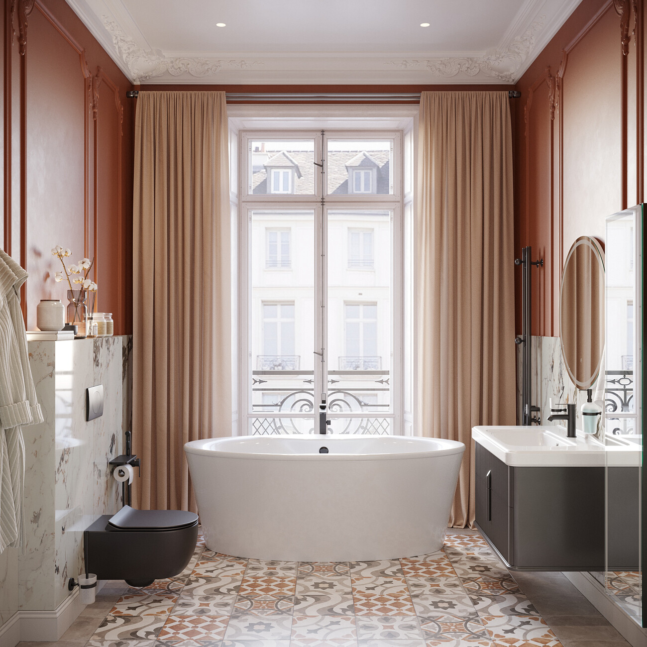 Ванна акриловая овальная 90х180 см с ножками белая Stworki "Вестерос" SW4018090036, SW5150170071 - изображение 9