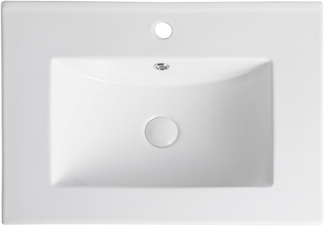 Раковина накладная фарфоровая прямоугольная 46,5х61,5 см белая Stworki "Ольтен" OLT-02kv - изображение 3