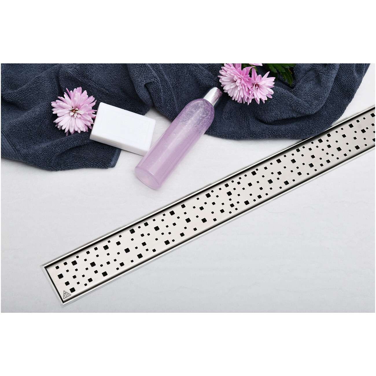 Душевой лоток с решеткой 85 см хром Creto Quadro CRE-850 QN - изображение 4