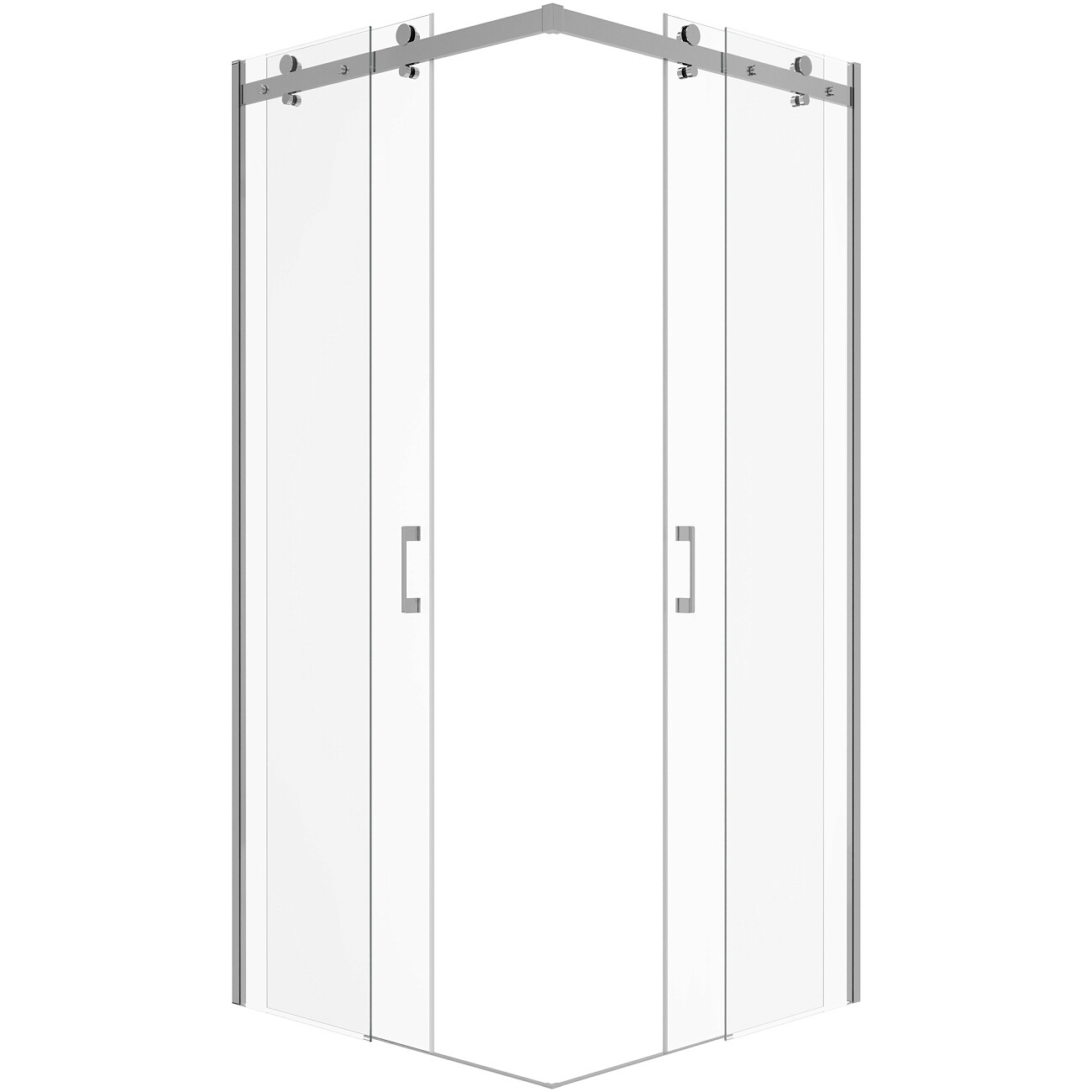 Душевой уголок квадратный 100х100 см хром Stworki "Копенгаген" DS-KOP-100х100-CR - изображение 4