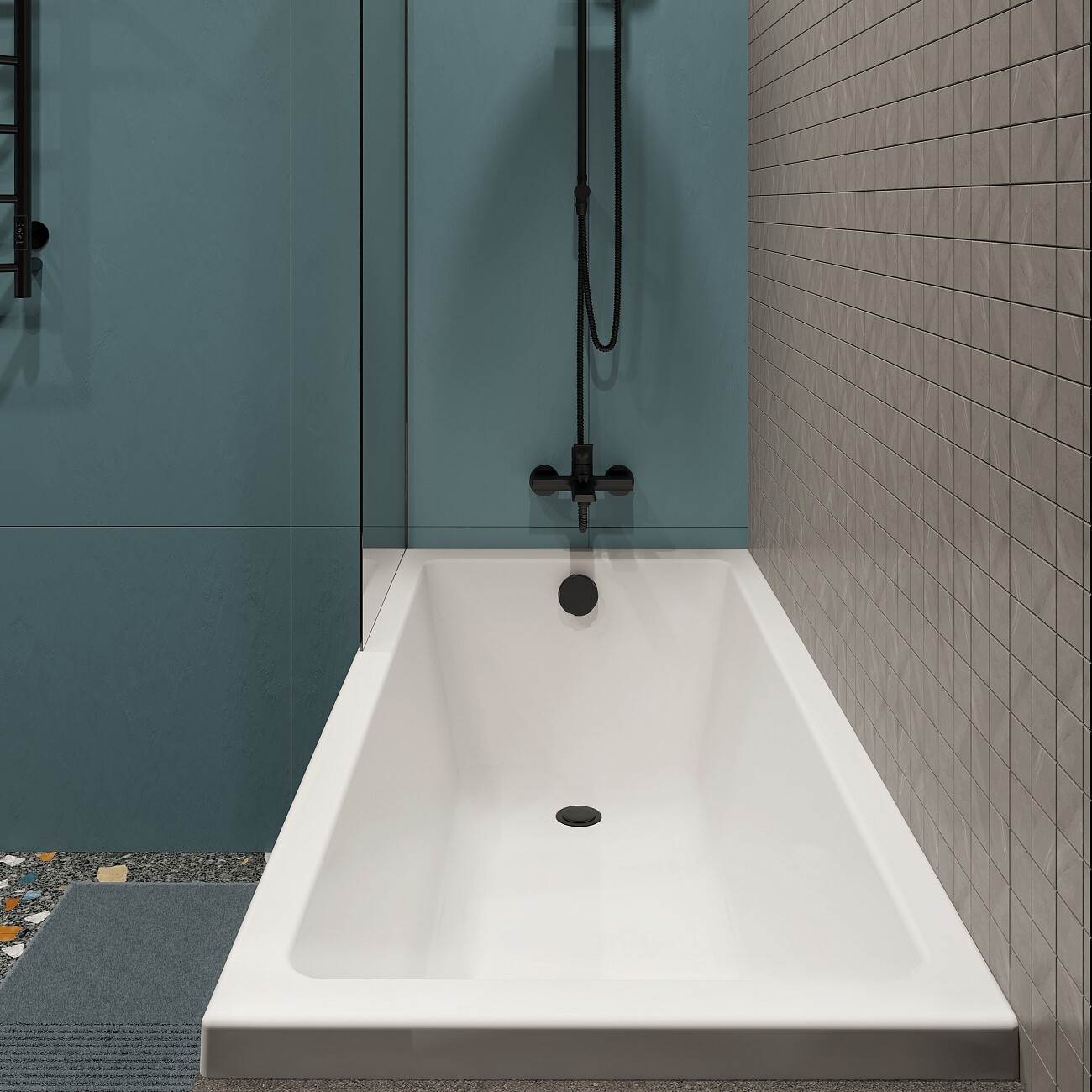 Ванна акриловая 70х150 см белая Diwo "Казань" Щ0000055163 - изображение 4