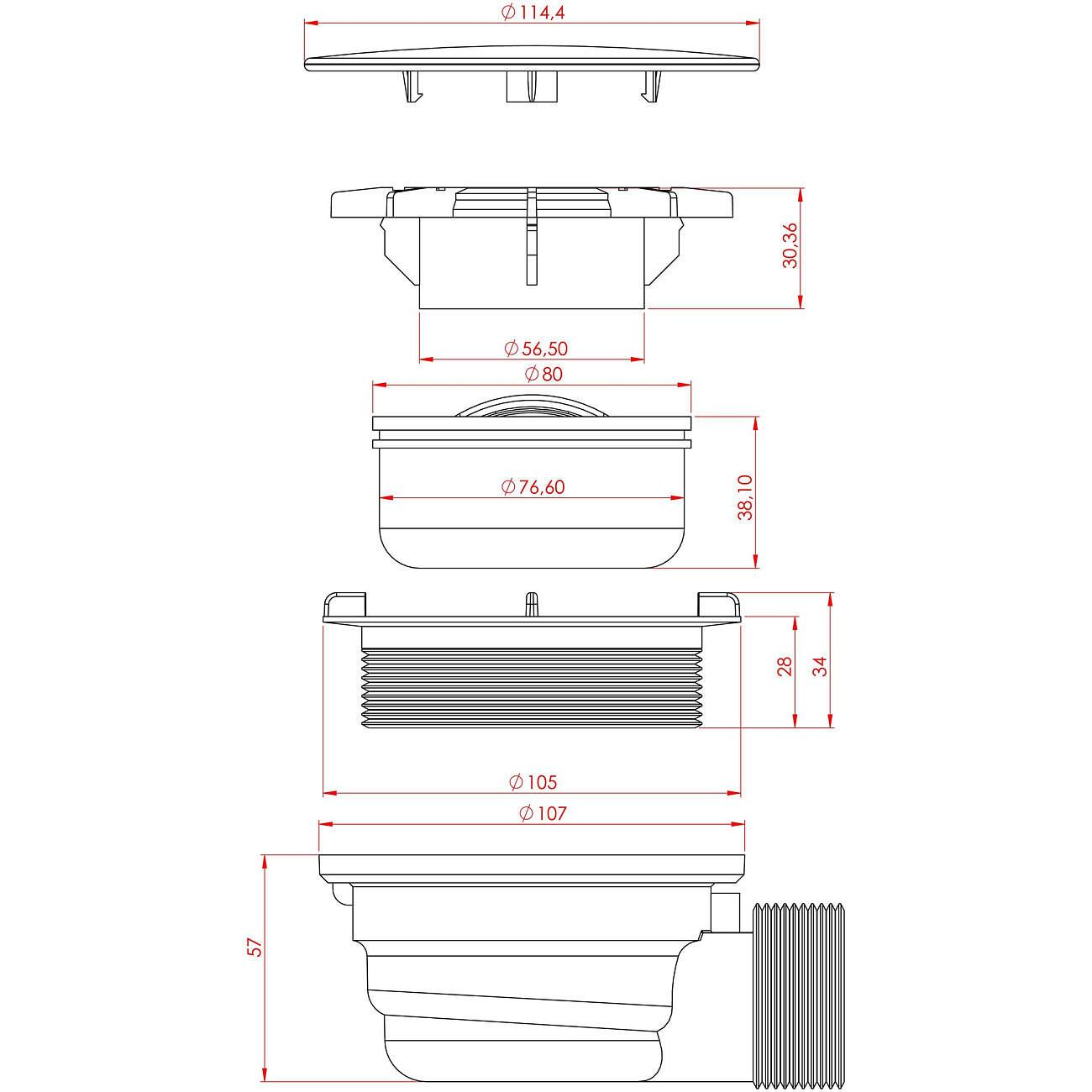 Поддон для душа с сифоном и ножками 80х120 см белый Artemis 625738 - изображение 3