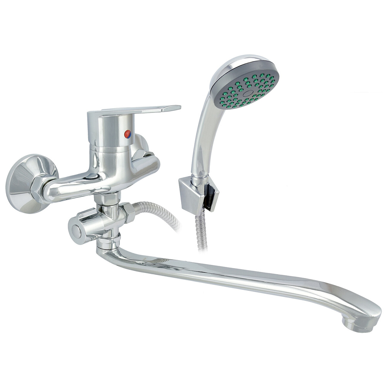 Смеситель для ванны однорычажный с душевым гарнитуром хром Istok life Standard 0402.412 - изображение 3