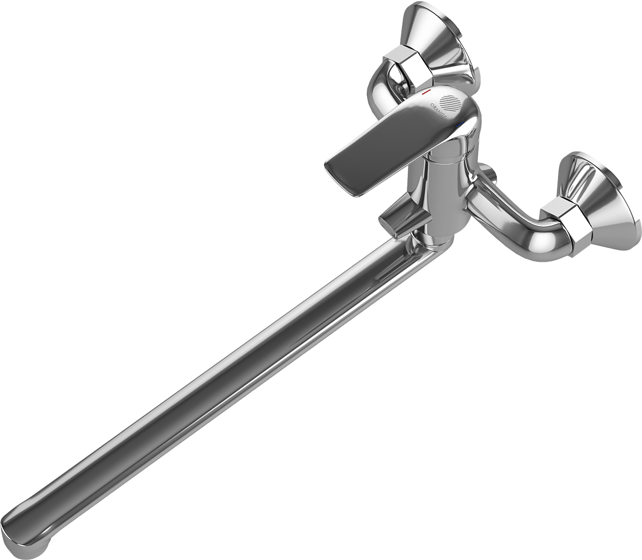Смеситель универсальный однорычажный с душевым гарнитуром хром Diwo "Тула" TU-03cr - изображение 8