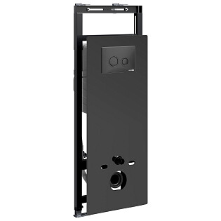 Инсталляция для унитаза с кнопкой смыва черной Wasserkraft Salm 27TLT.010.ME.BL.MB01