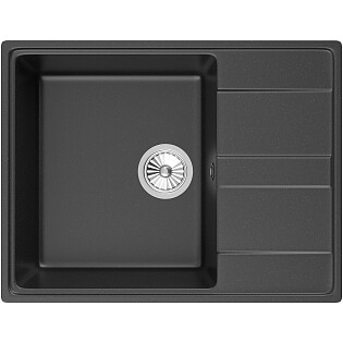 Мойка кухонная уголь Domaci &quot;Солерно&quot; DP 650-07