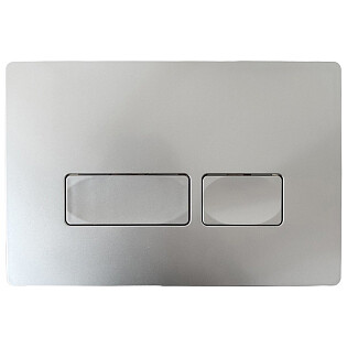 Кнопка смыва двойная механическая серебро CR02SV Ceruttispa CT8966