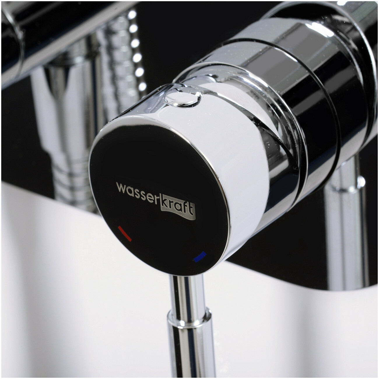 Гигиенический душ с встраиваемым смесителем хром Wasserkraft Main 4138 - изображение 4