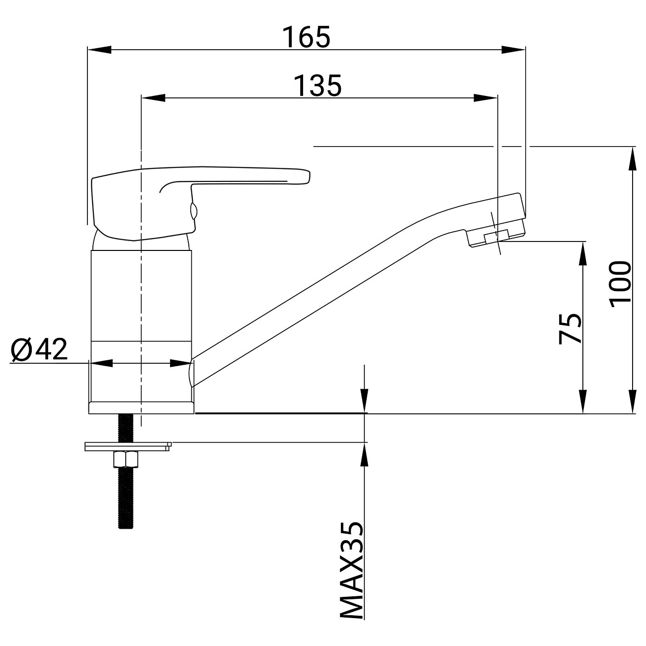 Смеситель для раковины однорычажный хром Juguni Pegas JGN0410-В 0402.603 - изображение 10