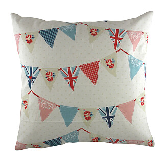 Подушка с принтом Bunting Blue