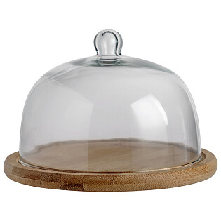 Сервировочный поднос с куполом &quot;Пироженки&quot; Средний