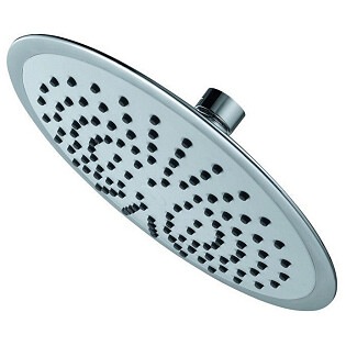 Лейка для верхнего душа круглая 21 см серая, хром D&K DC1004859