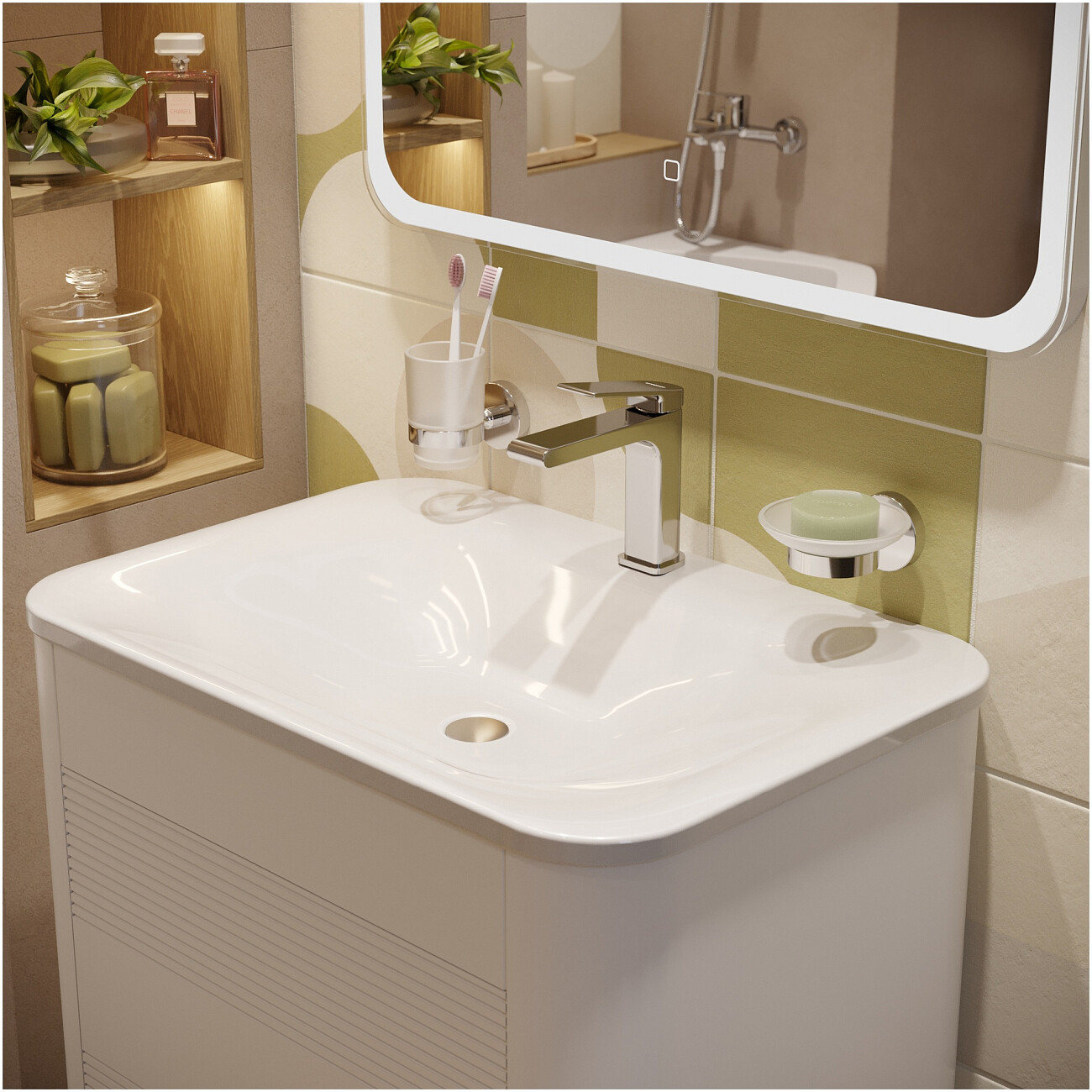 Смеситель для раковины однорычажный хром Stworki "Ольборг" S20010CR - изображение 6