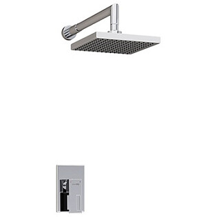 Душевой комплект встраиваемый с верхним душем хром Wasserkraft A12528