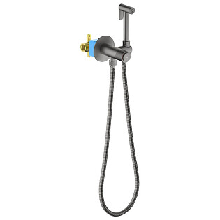 Гигиенический душ со смесителем черный хром Aquatek &quot;Бетта&quot; AQ1023BGM