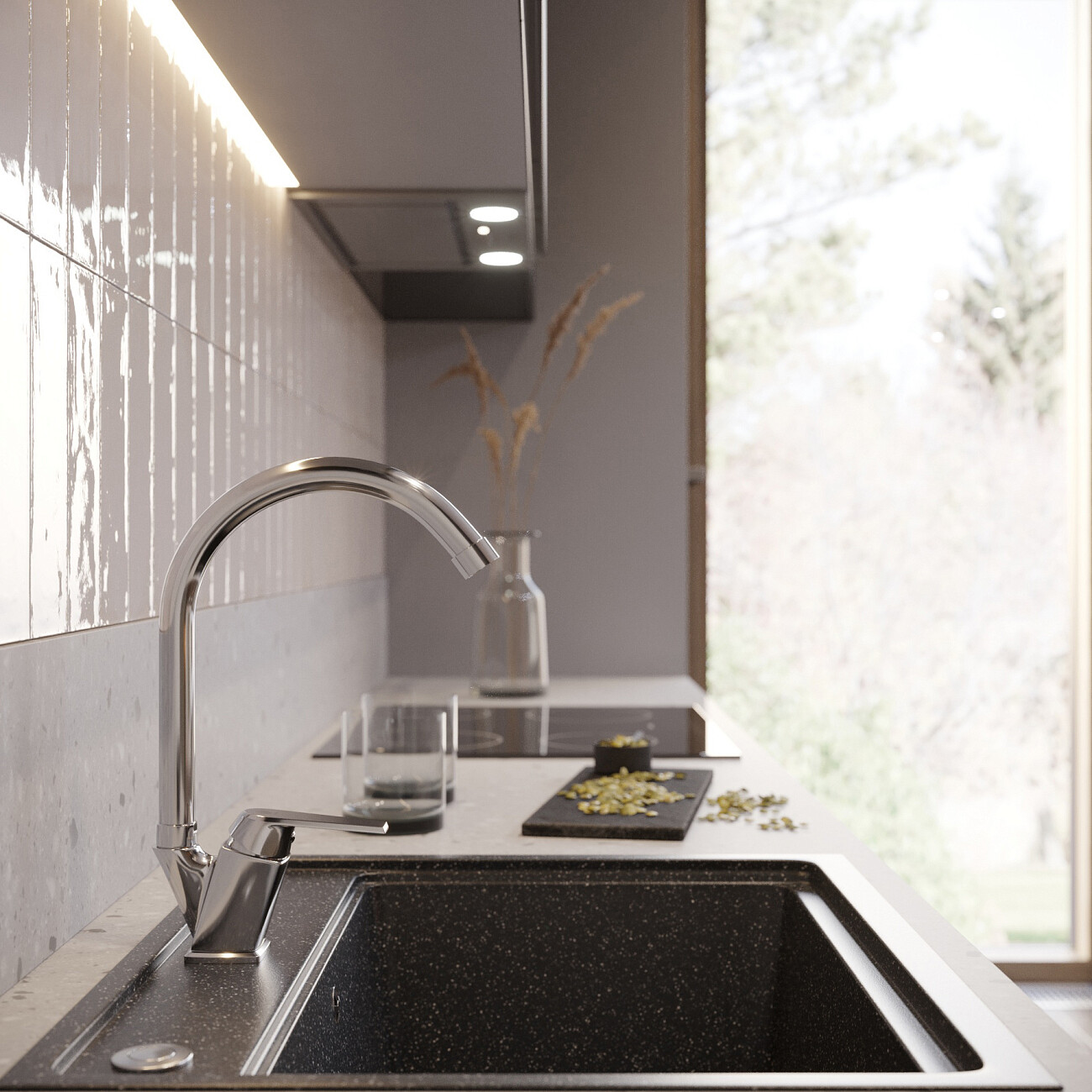 Смеситель для кухни однорычажный хром Domaci "Равенна" SM-01cr - изображение 7